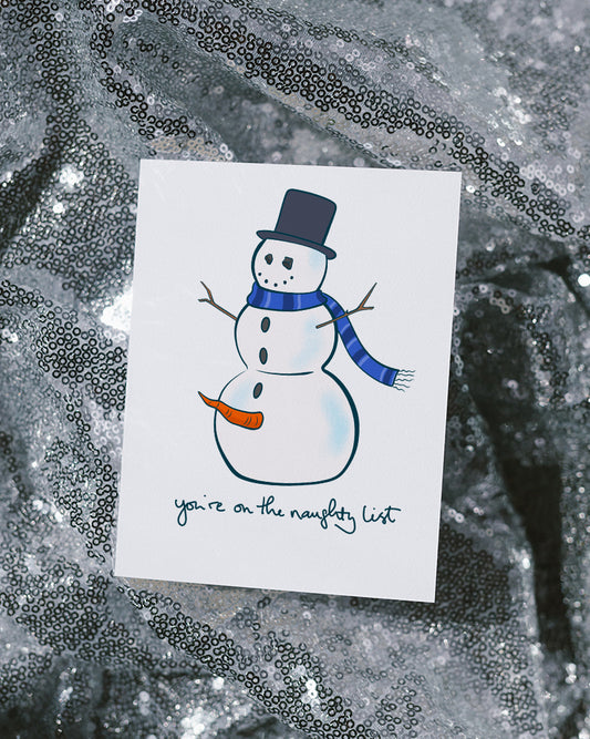 Naughty List | Christmas, Holiday Card